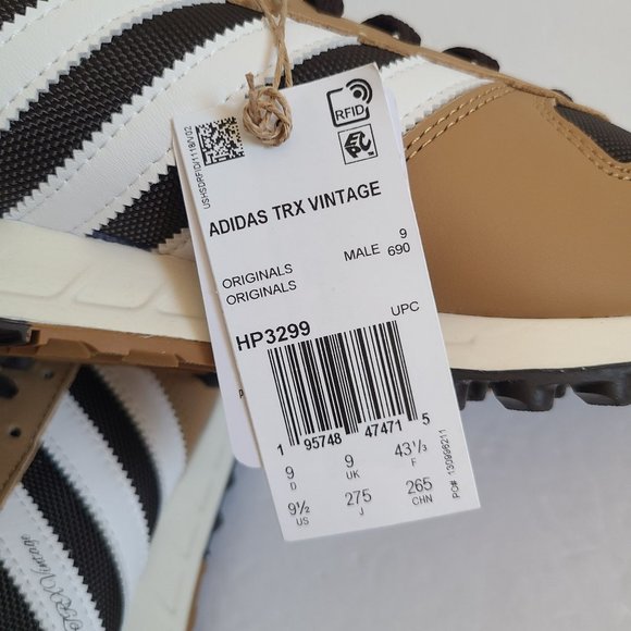 NEW Adidas Originals TRX Vintage Shoes HP3299 Size 9.5 Brown main image 2